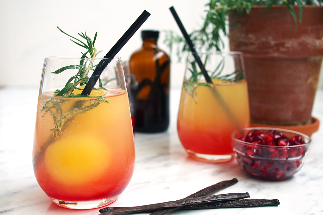 Sunburst Orange Juice and Grenadine Brunch Mocktail