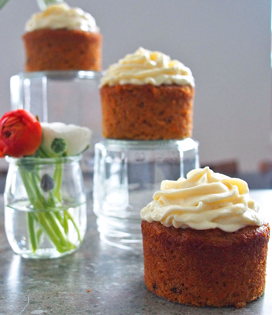 Individual Simple Carrot Cake Cupcakes | The Worktop
