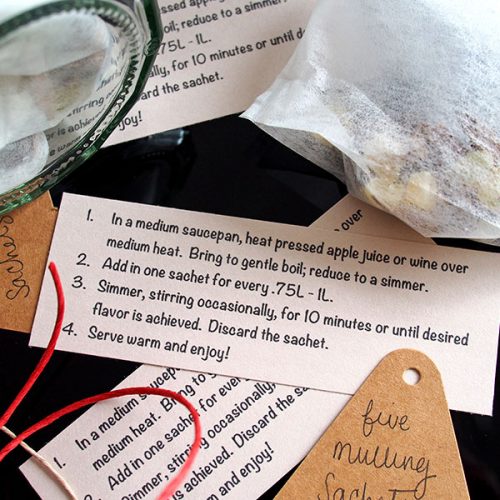 Homemade DIY Mulling Spice Sachets the Worktop