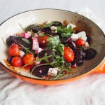 Roasted Beet Salad with Arugula and Feta | theWorktop.com