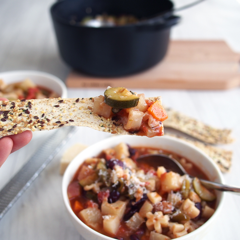 Healthy Minestrone Soup with Kolhrabi | The Worktop