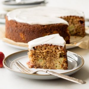 Veteran Customary Rhubarb Cake - Easy Recipe | The Worktop  Rhubarb Butter Cake &#8211; Trim and Simplist Old Fashioned Rhubarb Cake Easy 1 300x300