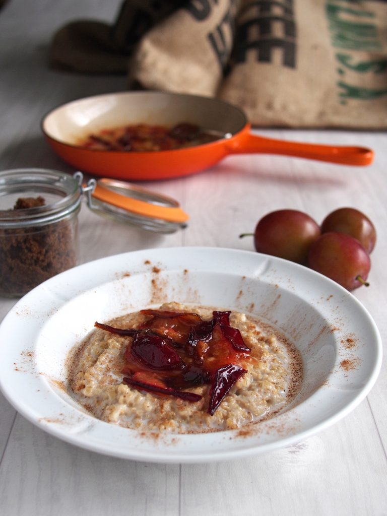 Toasted Oatmeal with Seared Plums The Worktop