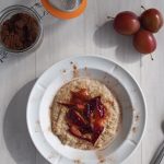 Steel Cut Oats with Seared Plums