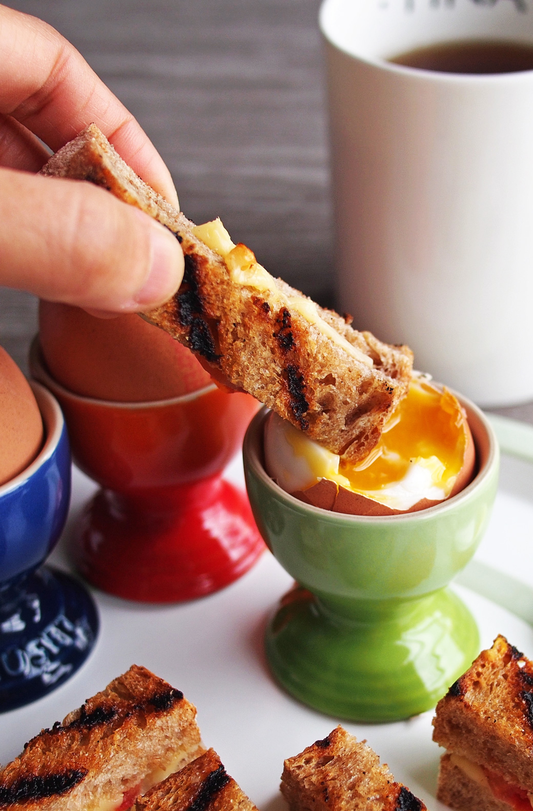 Dippy Eggs and Grilled Cheese