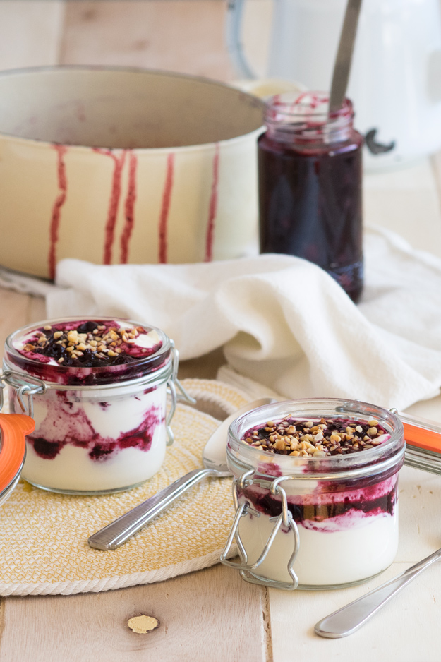 Whipped Yogurt and Spiced Berry Compote