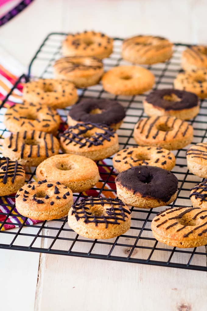 Gourmet Dog Treats - Peanut Butter Dog Donuts with Carob Icing | The Worktop
