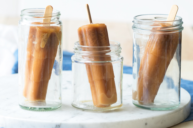 Hazelnut Chai Popsicles | The Worktop -- made with hazelnut milk for a dairy free chai popsicle! #vegan #GF #popsicle