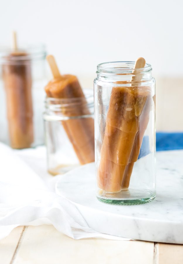 Hazelnut Chai Popsicles | The Worktop -- made with hazelnut milk for a dairy free chai popsicle! #vegan #GF #popsicle