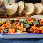 Brunch Capontata Toast - a Sicilian favorite turned into a beautiful vegetarian brunch! | The Worktop