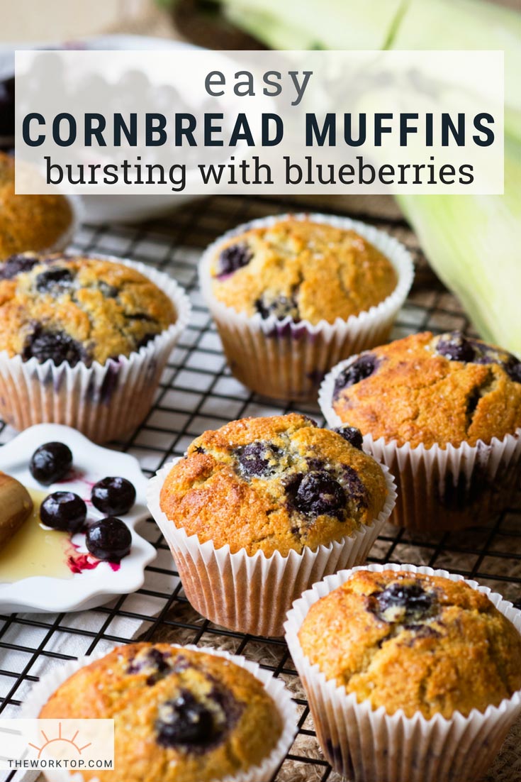 Easy Blueberry Cornbread Muffin Recipe