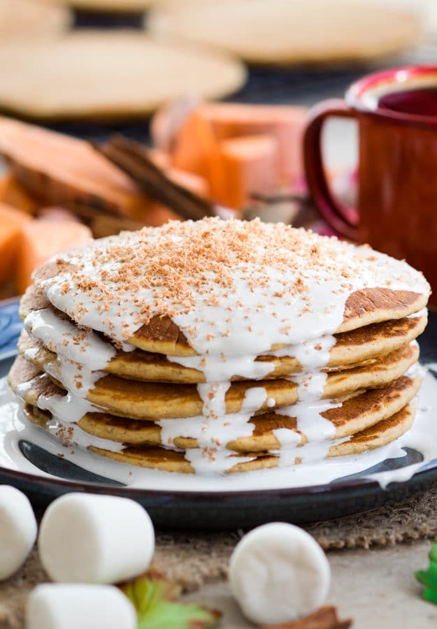 Sweet Potato Pancakes | Thanksgiving Breakfast Recipes