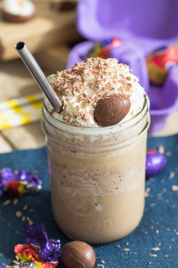 Cadbury Creme Egg Frappuccino for Easter Breakfast Treat