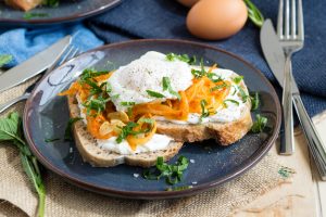 Harissa Onion and Poached Egg Toast | The Worktop