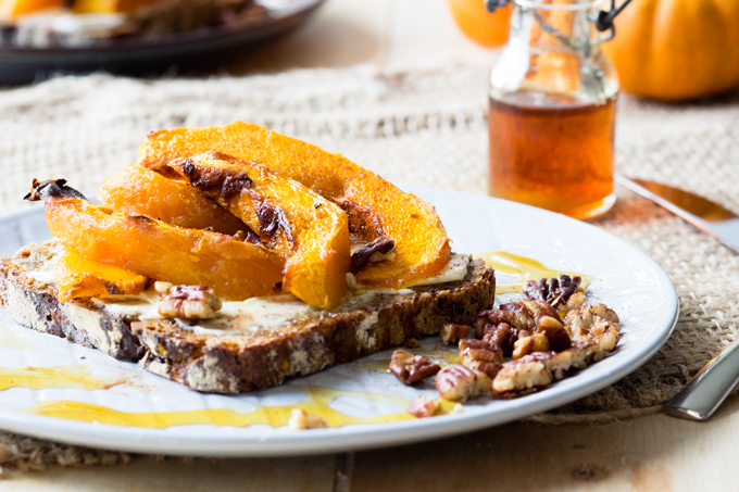 Roasted Pumpkin on Toast for a fall breakfast | The Worktop
