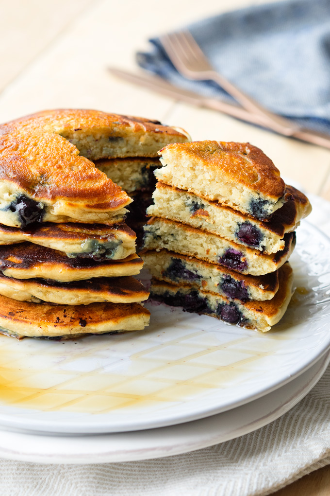 Blueberry Vegan Pancakes | New Years Day Brunch Ideas | The Worktop