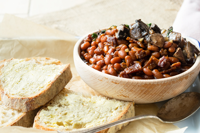 Instant Pot Baked Beans on Toast