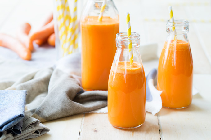 Orange Carrot Ginger Juice in Bottles | The Worktop
