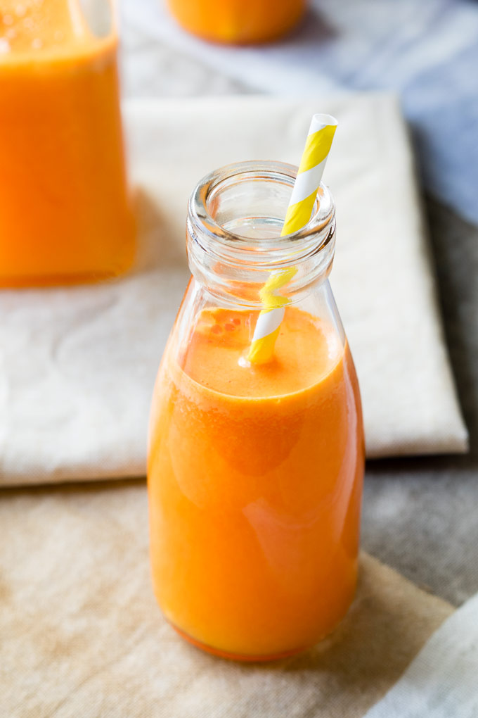 Orange Carrot Ginger Juice Homemade Recipe | The Worktop