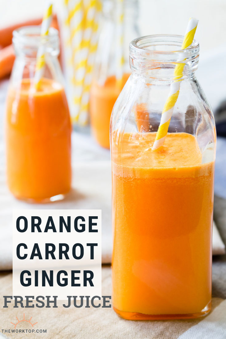 Orange Carrot Juice with Ginger | The Worktop