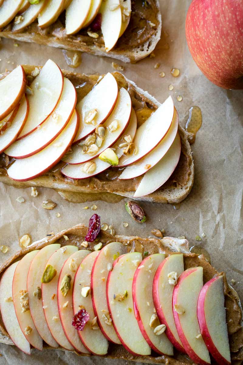 Peanut Butter Apple Toast for Breakfast | The Worktop