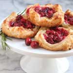 Cranberry Brie Pastry Puff for Christmas Breakfast