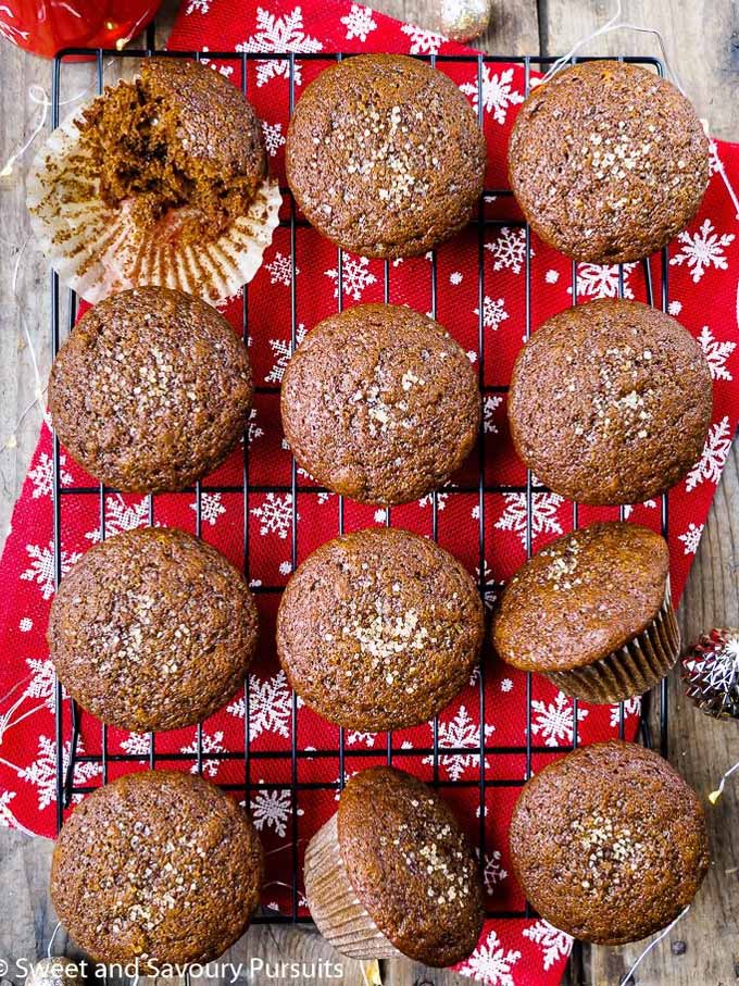 Christmas Morning Breakfast Gingerbread Muffins