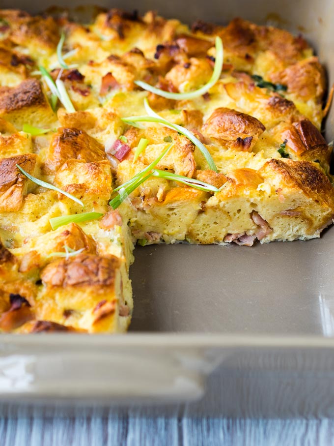 Make Ahead Breakfast Casserole Bacon | The Worktop