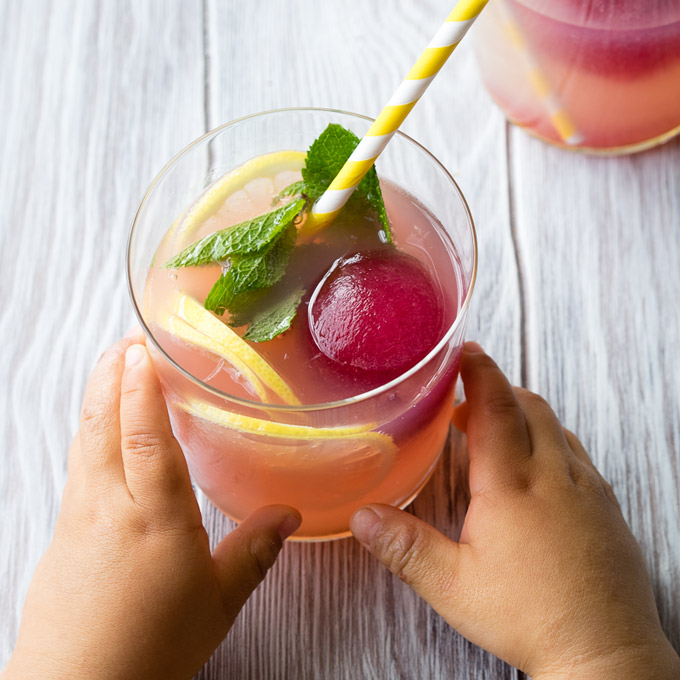 Mocktails for Kids - Minty Blueberry Lemonade | The Worktop