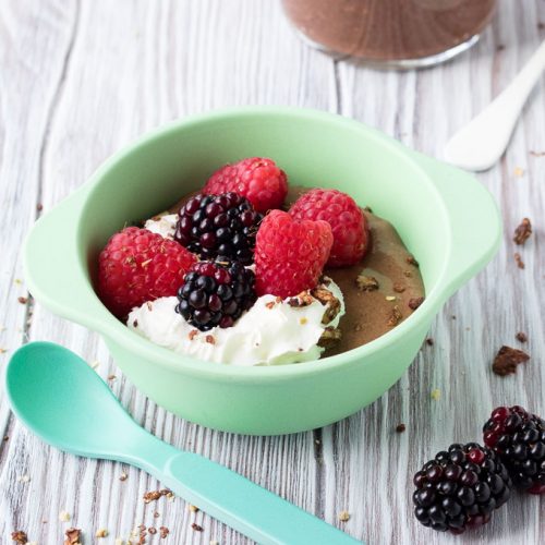 PB Carob Chia Seeds Healthy Breakfast Idea for Kids and Toddlers