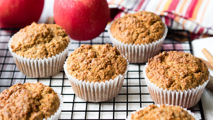 Healthy Apple Muffins - Fall Breakfast Ideas | The Worktop