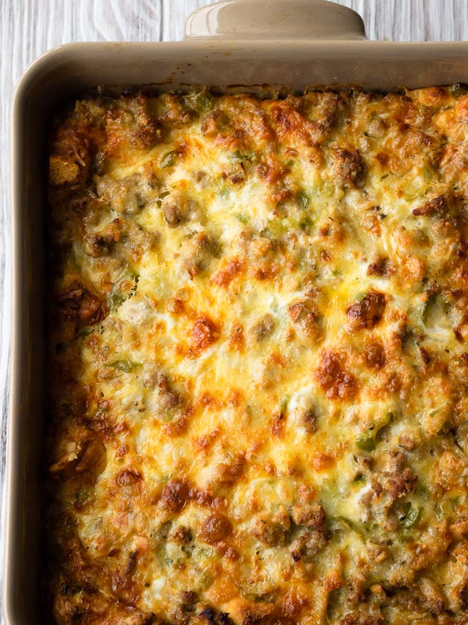 Sausage Egg Breakfast Casserole - Easy Make Ahead Recipe | The Worktop