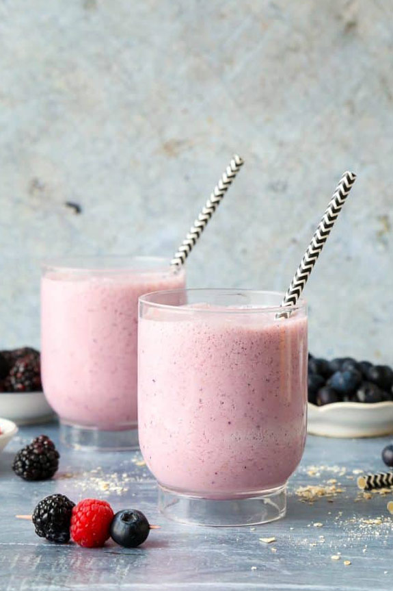 Berry Fruit Breakfast Smoothie | Healthy Smoothies for Breakfast | The Worktop