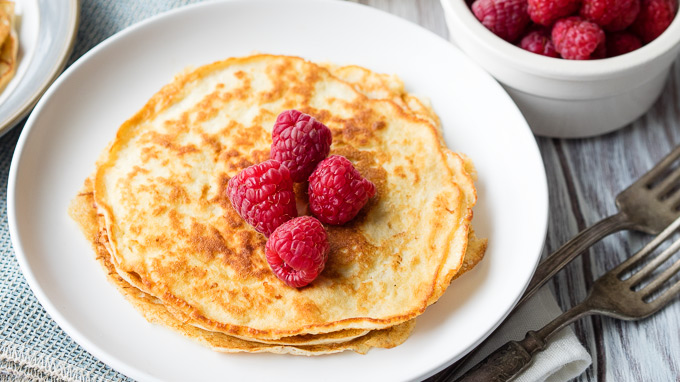 Cream Cheese Pancakes - Keto and with Almond Flour | The Worktop