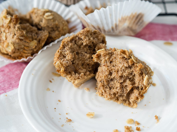 Vegan Cinnamon Breakfast Muffins - Moist and fluffy inside | The Worktop