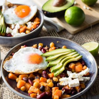 Healthy Breakfast Bowl with Beans - Vegetarian | The Worktop