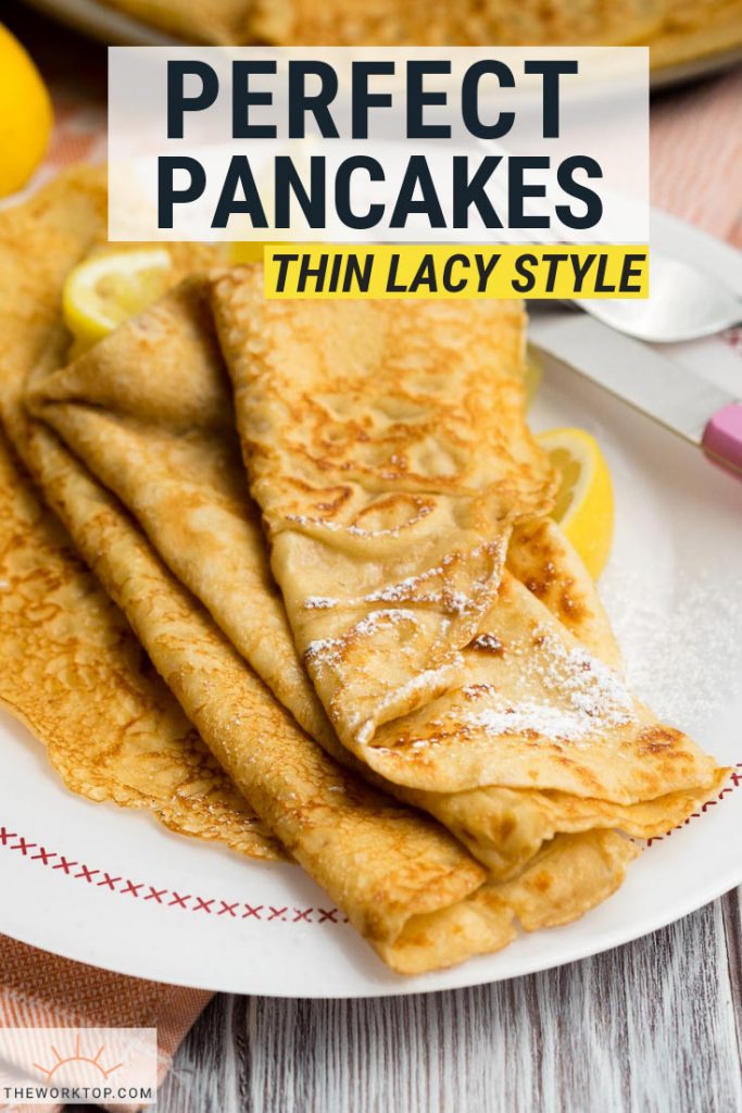 Thin Pancakes Recipe - British Pancakes, Crepes | 7+ Mother's Day Brunch Ideas on The Worktop