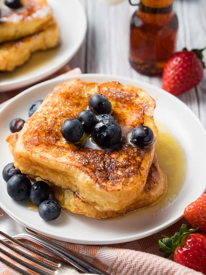 Plated French Toast made with Brioche | The Worktop