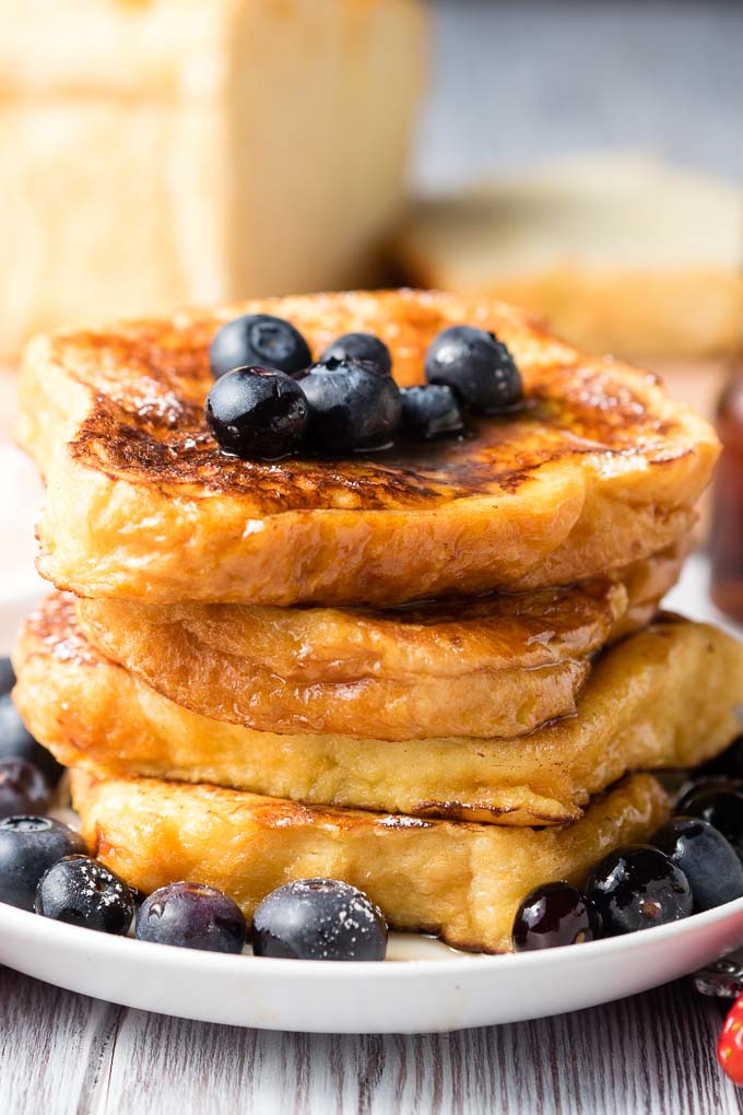 Stack of French Toast with Brioche Bread | The Worktop