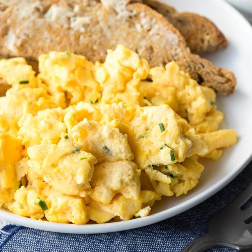 Scrambled Cream Cheese Eggs (Low Carb, Keto) The Worktop