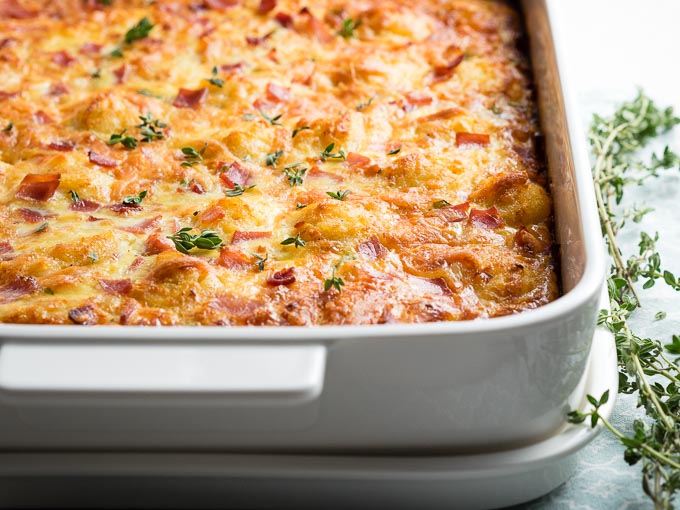 Breakfast Casserole with Ham and Cheese | The Worktop