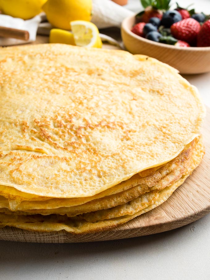 Easy Basic Crepes - Stack of the best crepes | The Worktop