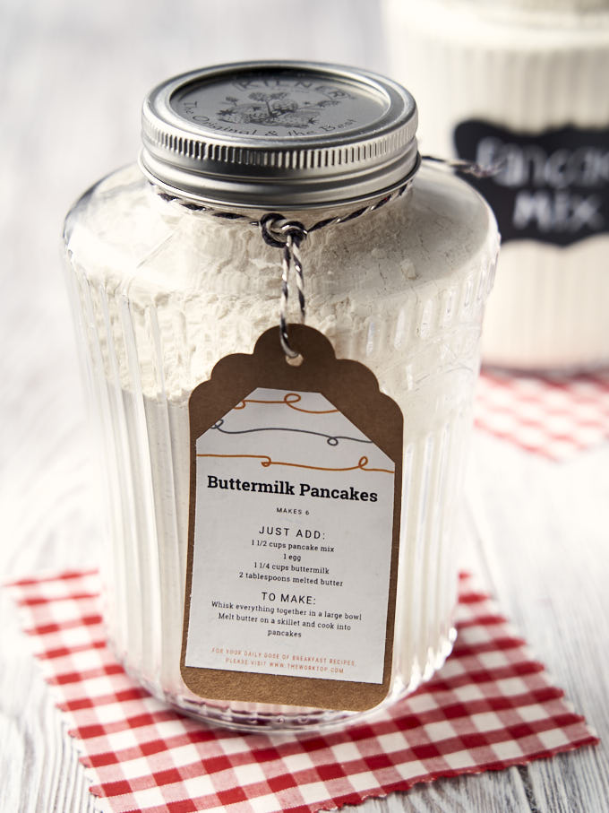 Homemade Pancake Mix - in jar | The Worktop