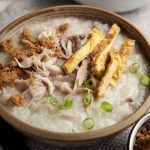 Chicken Congee Slow Cooker Recipe - Closeup | The Worktop