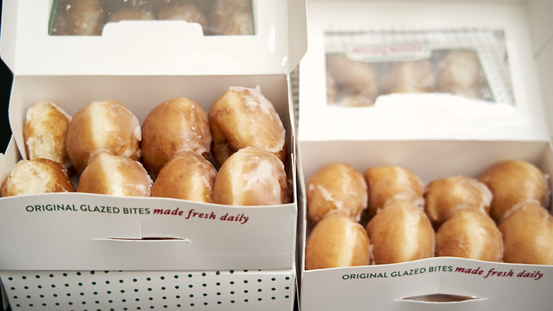 Krispy Kreme Donut Hole Boxes - getting ready to make a donut tree | The Worktop