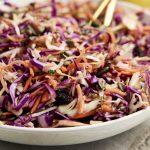 No Mayo Coleslaw Recipe - Close up | The Worktop