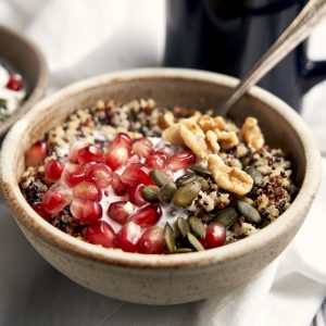 Quinoa Porridge - close up of breakfast bowl | The Worktop
