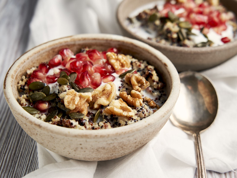 Quinoa Porridge - breakfast bowl to serve | The Worktop