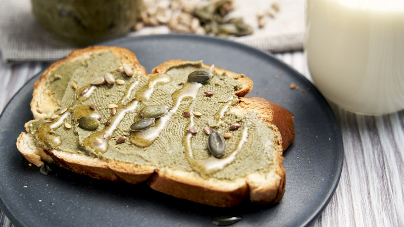 Mixed Seed Butter with Pumpkin and Sunflower Seeds - spread on toast for a healthy breakfast | The Worktop