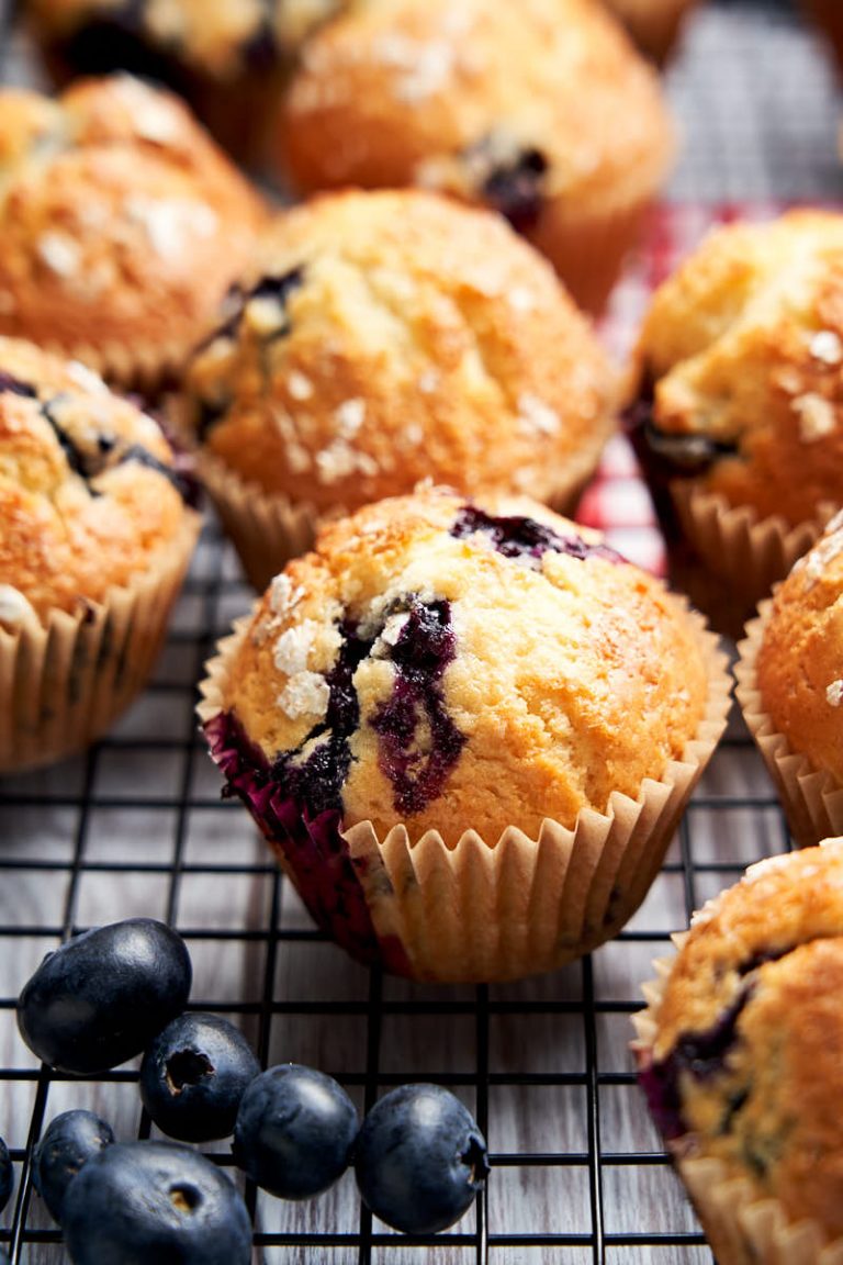 Skinny Blueberry Muffins | The Worktop